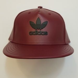 leather adidas hat